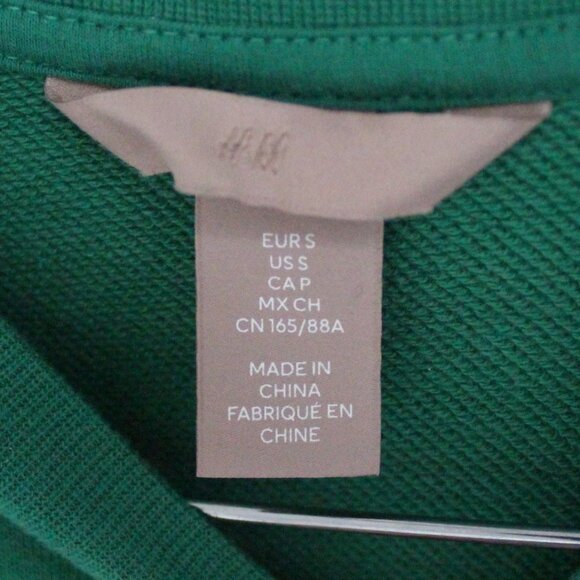 H&M “Self Care Club” Green Crewneck Sweatshirt – Motivational Graphic Pullover - Picture 3 of 3